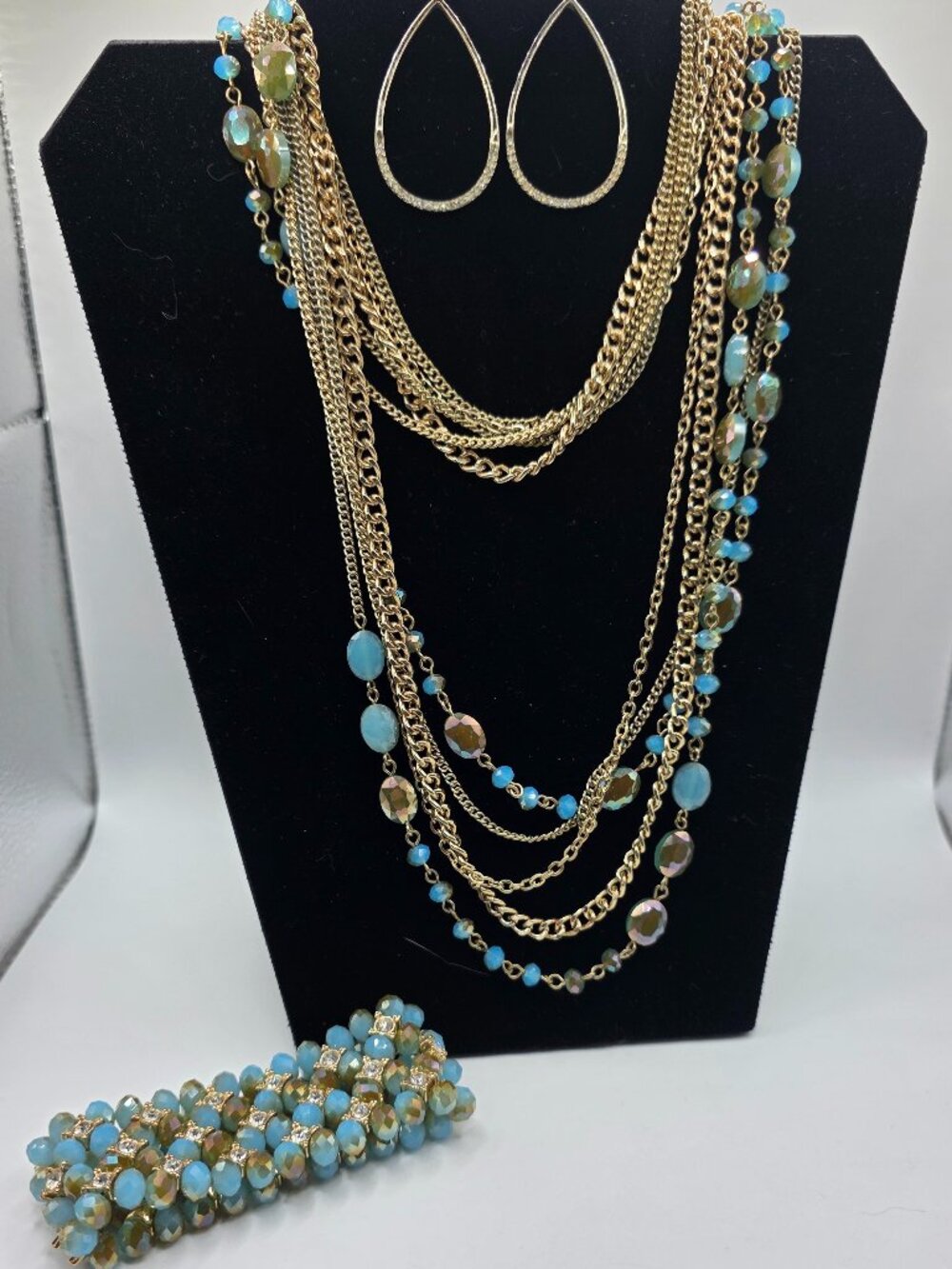 Premier Designs Belize Necklace Bracelet & Zoey Earrings 3 Piece Set